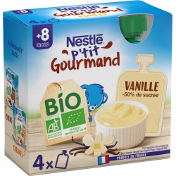 Nestlé P’TIT GOURMAND BIO VANILLE BIO 4X85g