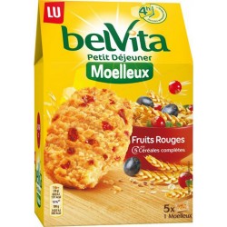 Biscuits petit déjeuner brut de céréales Belvita LU, paquet de