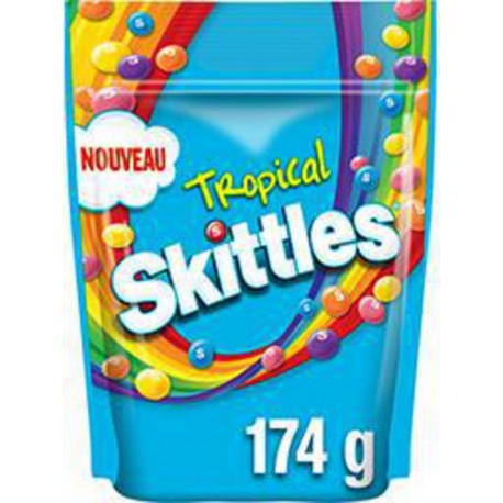 SKITTLES TROPICAL POCHON 174G