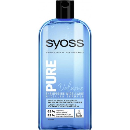 SYOSS Shampooing micellaire pure volume 500ml