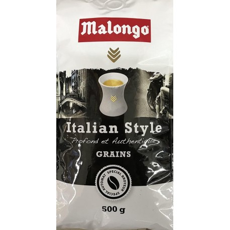 Malongo Cafe Grains Italian Style 500g