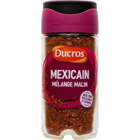 Ducros Mélange Malin Mexicain Idéal pour vos Viandes et Légumes 40g (lot de 2)