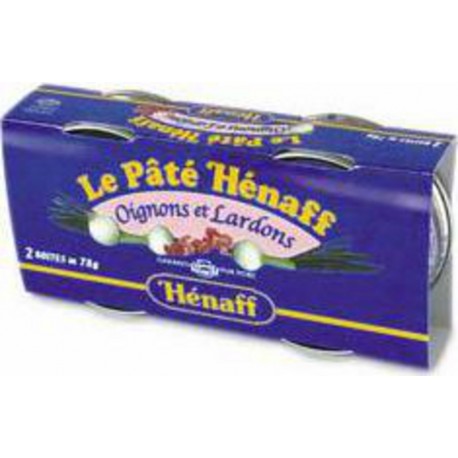 HENAFF HENAF PATE OIGNON/LARDON 2X78G