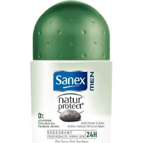 Sanex Men Déodorant Natur Protect’ Peaux Normales Roll-On 50ml (lot de 3)