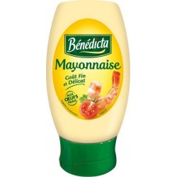 Bénédicta Mayonnaise Goût Fin et Délicat aux Oeufs Frais à la française 235g (lot de 6)