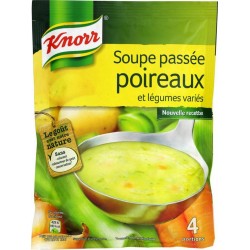 Knorr Soupe Passée Poireaux et Légumes Variés 110g (lot de 6)