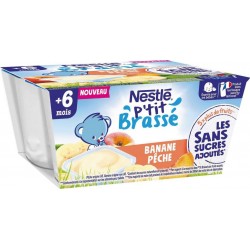 NESTLE P’TIT BRASSE PECHE / BANANE 4X90g