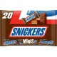 SNICKERS Mini barres chocolatées aux cacahuètes grillées et caramel x20 403g