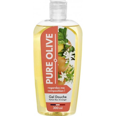 Pure Olive Gel Douche Parfum Fleur d’Oranger 300ml (lot de 4)