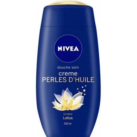 Nivea Douche Soin Crème Perles d’Huile Senteur Lotus 250ml (lot de 6)