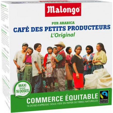 Malongo Café Pur Arabica 16 Dosettes