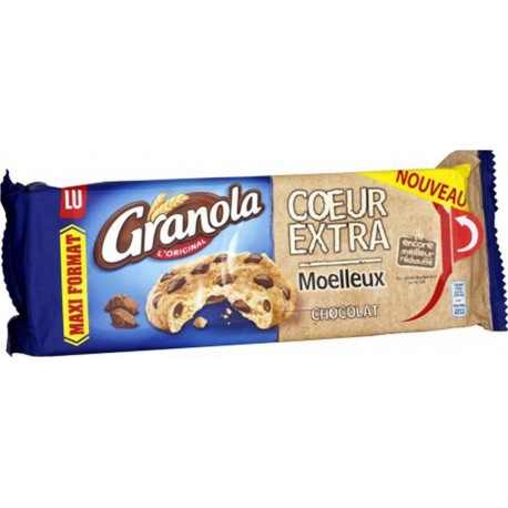 LU Granola L’Original Coeur Extra Moelleux Chocolat Maxi Format 312g (lot de 6)