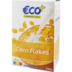 Céréales Corn Flakes Eco+ sucrés 750g