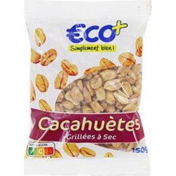 Cacahuètes Eco+ Grillés a sec 150g