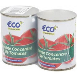 Concentré de tomates Eco+ 2x140g