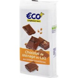 Chocolat au lait Eco+ Céréales 4x100g