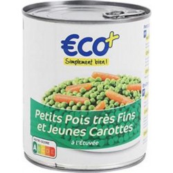 Petits pois carottes Eco+ 530g