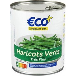 Haricots verts Eco+ Très fins 440g