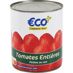 Tomates entières pelées Eco+ 480g