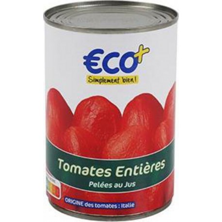 Tomates entières pelées Eco+ 240g
