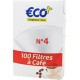 Filtre café Eco+ N°4 x100