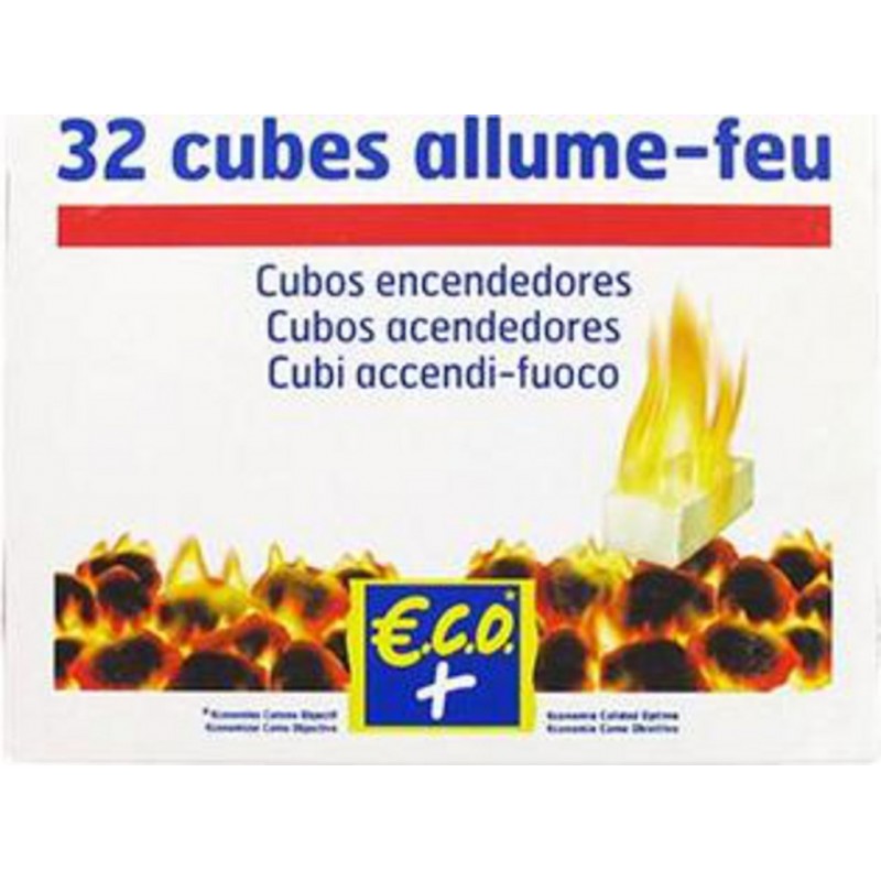 32 cubes allume-feu - ECO + au meilleur prix