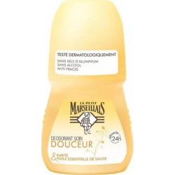 Le Petit Marseillais Déodorant Bille Soin Douceur Féminin Karité et Huile Essentielle De Sauge 50ml