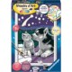 Ravensburger Numéro d'art - petit - Chiot Husky et son compagnon le chaton