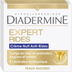 DIADERMINE Expert Rides Crème Nuit Anti-Rides Peaux Matures 50ml (lot de 2)