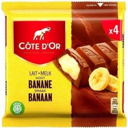 Côte d'Or Barre Chocolat Lait Banane 47,5g x4