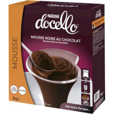 NESTLÉ Docello® Mousse Noire au Chocolat Etui de 1Kg pour 70 portions