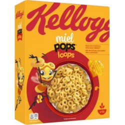 KELLOGG 'S Miel Pops Loop Le paquet de 400g