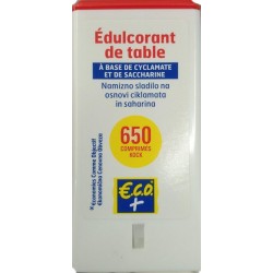 Edulcorant saccharine Eco+ x650 comprimés