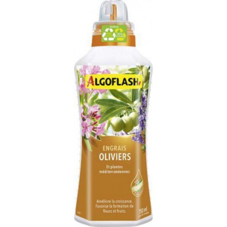 ALGOFLASH Engrais Oliviers & Plantes méditerranéennes 750ml