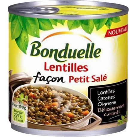 Bonduelle Lentilles Façon Petit Salé 400g