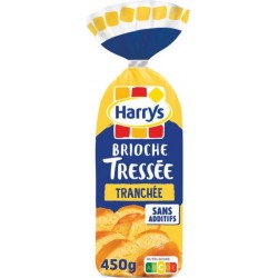 Harrys Brioche tressée Tranchée sans additif 450g