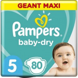 Pampers Changes Baby Dry Géant maxi T5 x80