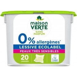 MAIS.VERTE MVERT LESSIVE CAPS 0% PTS X20