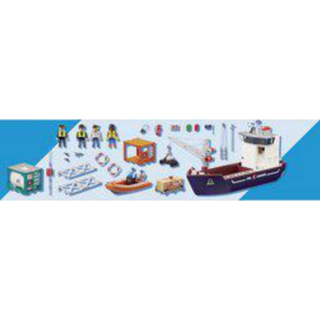 Playmobil 70769 GD CARGO+BATEAU DOUANIER