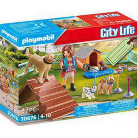 Playmobil 70676 SET CADEAU EDUCATRICE CHIENS