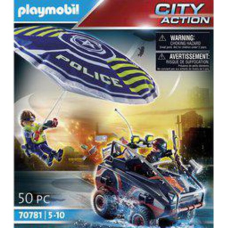 Playmobil 70781 POLICE PARACHUTE QUAD BANDIT