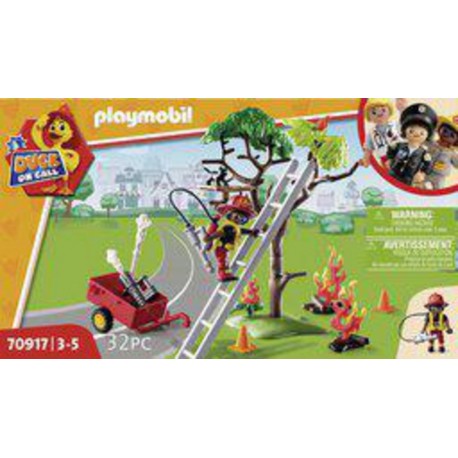 Playmobil 70917 POMPIER CHAT DUCK ON CALL