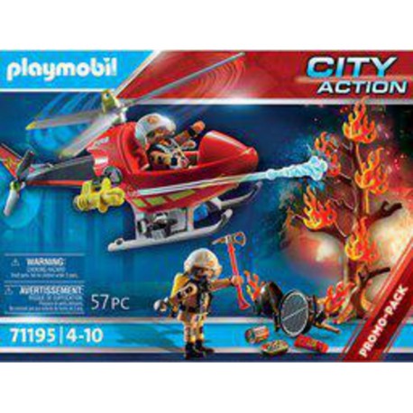 Playmobil 71195 HELICOPTERE POMPIERS