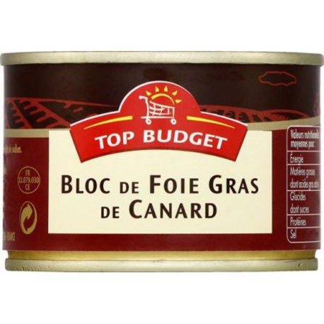 TOP BUDGET TB BLOC FOIE GRAS CANAR.BT150G