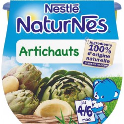 Nestlé Naturnes Artichauts (dès 4/6 mois) par 2 pots de 130g (lot de 10 soit 20 pots)