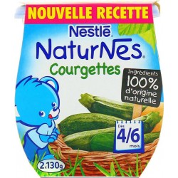 Nestlé Naturnes Courgettes (dès 4/6 mois) par 2 pots de 130g (lot de 10 soit 20 pots)