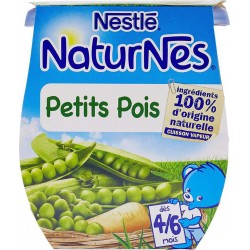 Nestlé Naturnes Petits Pois (dès 4/6 mois) par 2 pots de 130g (lot de 10 soit 20 pots)