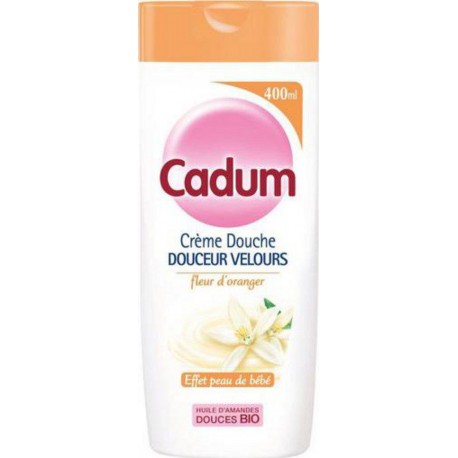 CADUM CREME DOUCHE DOUCEUR VELOURS amande douce et fleur d'oranger 400ml