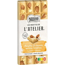 Nestlé Tablette chocolat blanc Noisette amande 170g