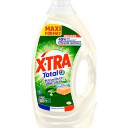 Xtra Total Lessive Marseille et Aloe Vera Format Familial 4L (lot de 2)